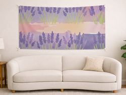 Custom Panoramic Tapestry - Velvet Satin