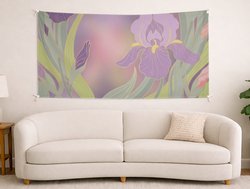 Custom Panoramic Tapestry - Velvet Satin