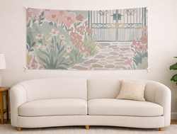 Custom Panoramic Tapestry - Velvet Satin