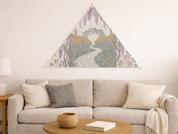 Custom Triangular Tapestry - Velvet Satin