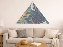 Custom Triangular Tapestry - Velvet Satin