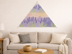 Custom Triangular Tapestry - Velvet Satin