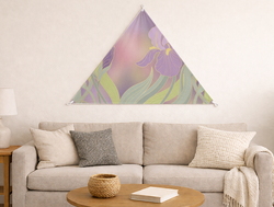 Custom Triangular Tapestry - Velvet Satin