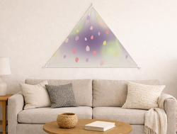 Custom Triangular Tapestry - Velvet Satin