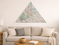 Custom Triangular Tapestry - Velvet Satin