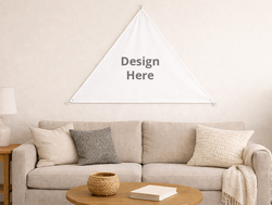 Custom Triangular Tapestry - Velvet Satin