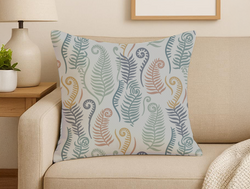 Custom Square Throw Pillow - Velvet Satin