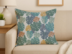 Custom Square Throw Pillow - Velvet Satin