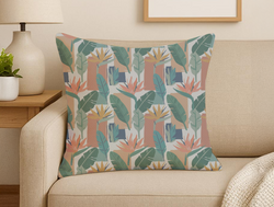 Custom Square Throw Pillow - Velvet Satin