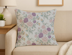 Custom Square Throw Pillow - Velvet Satin