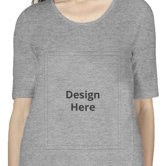 Custom Women's Maternity T-shirt - Grey