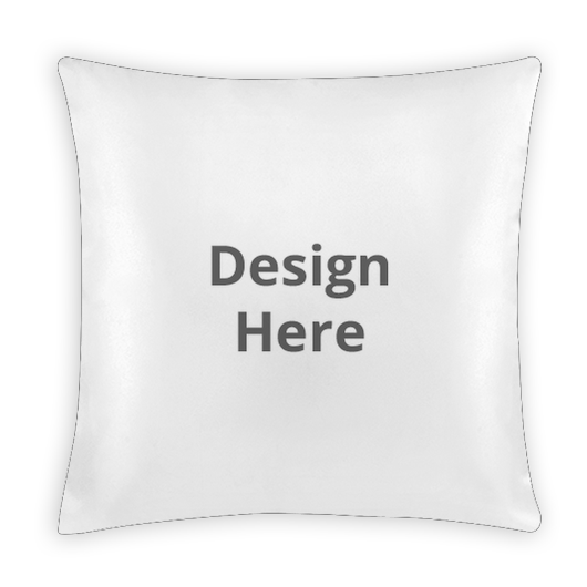 Custom Square Throw Pillow - Velvet Satin