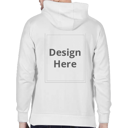 Custom Men's Hoodie - White