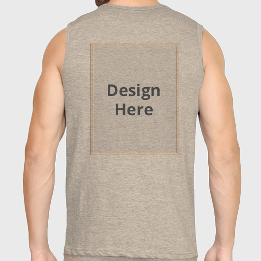 Custom Men's Muscle Tank - Grey