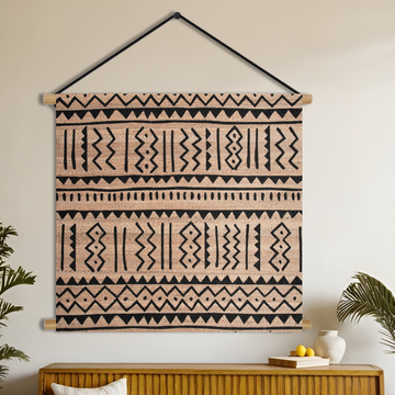 Custom Hanging Tapestry - Rustic Jute