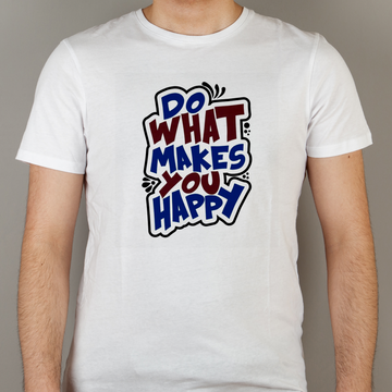 Custom Men's Crew Neck T-Shirt - White