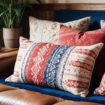 Custom Rectangle Throw Pillow - Velvet Satin