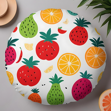 Custom Round Throw Pillow - Weave Loom