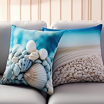 Custom Square Throw Pillow - Velvet Satin