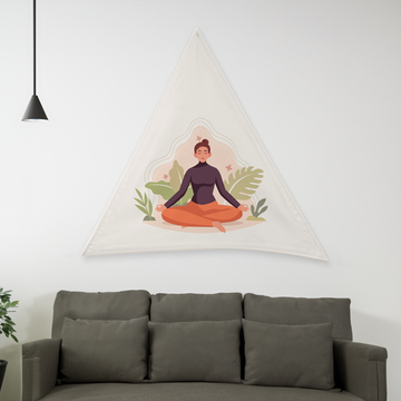 Custom Triangular Tapestry - Velvet Satin