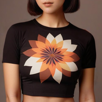 Custom Women's Crop Top - Black