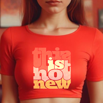 Custom Women's Crop Top - Red
