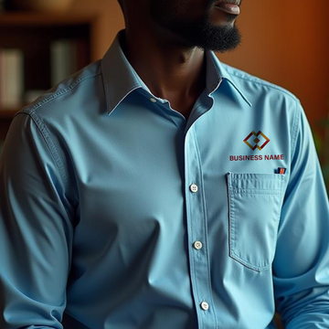 Personalized Dress Shirt - Sky Blue