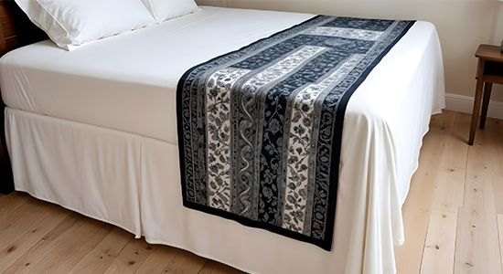 Custom Bed Runner - Velvet Satin