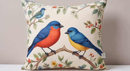 Custom Square Throw Pillow - Velvet Satin