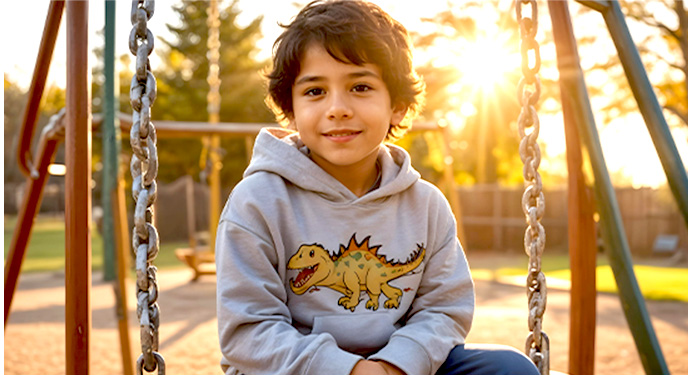 Unisex Kids Full Sleeve Hoodie